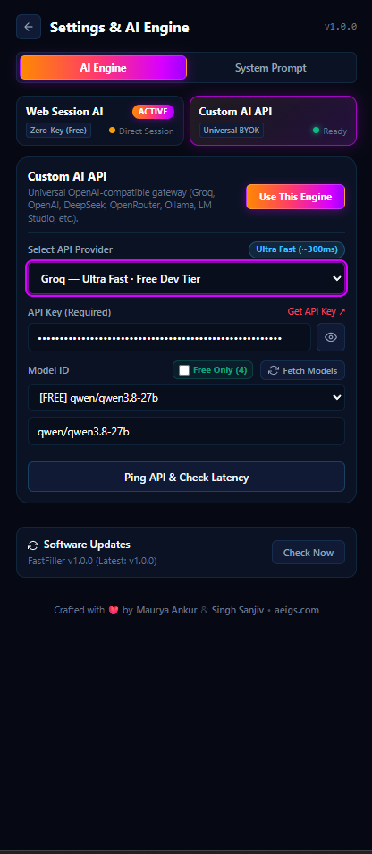 Groq API Setup